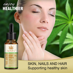 30ml Organic Essential Oils Hemp Seed Oil Herbal Drops Relieve Stress cbd Oil Facial Body Skin Care Help Sleep