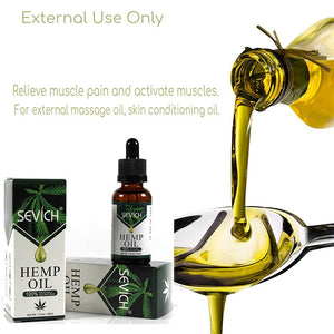 Sevich Sleep Aid Anti Stress Hemp Oil Skin Care Organic Essential Oil Herbal Drops Relieve Stress CBD Oil 30ML Pure Oil