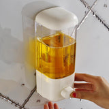 500ML Wall Mounted Soap Dispenser Bathroom Sanitizer Shampoo Shower Gel Container Bottle