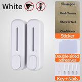 Hand Sanitizer Shower Shampoo Dispenser Mounted Triple Plastic Soap Dispenser Liquid Soap Container Bathroom Soap Dispenser Wall