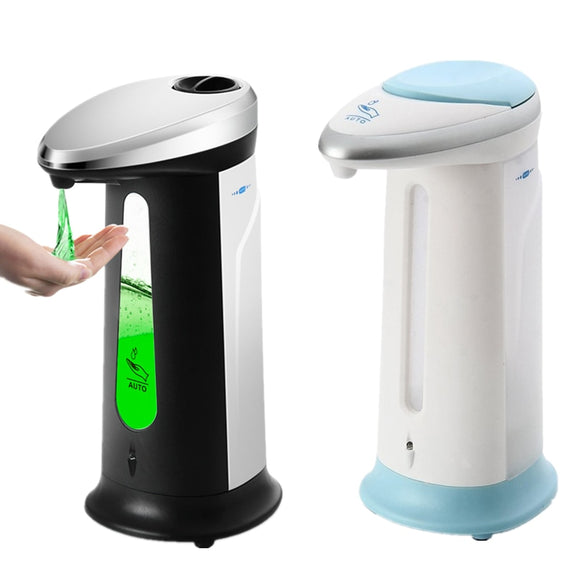 Fashion Automatic Liquid Soap Dispenser Smart Sensor Touchless ABS Electroplated Sanitizer Dispenser Kitchen Bathroom 400Ml ABS