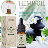 Organic Hemp Oil, 100% Natural Sleep Aid Anti Stress Hemp Extract Drops for Pain, Anxiety & Stress Relief, 3000mg Contains cbd