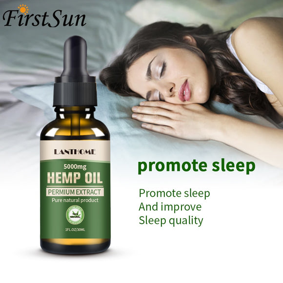 2PC 30ml 100% Natural Hemp Oil for Pain Relief Sleep Aid Anti Stress 3000/5000mg Contains Cbd Hemp Extract Drops Body Skin Care