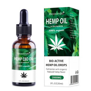 15/30ml Organic Hemp Essential Oil Bio-active Hemp Oil Drops Herbal Body Relieve Stress CBD Oil Skin Care Help Sleep Massage Oil