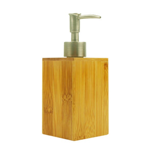 Bamboo Soap Dispenser Lotion Sanitizer Storage Bottle Squeeze Press Bottle Shower Gel Shampoo Bath Container Bathroom Accessor