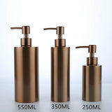 Hotel Shower Rose Gold 304 Stainless Steel Soap Dispenser Bathroom Hardware Hand Sanitizer Bottle Soap Dispenser Pump