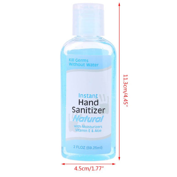 60ml 60ml Travel Portable Mini Hand Sanitizer Anti-Bacteria Moisturizing Fruit-Scented Disposable No Clean Waterless Clear Fluid