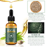 30ml 100% Organic Hemp CBD Oil Bio-active Hemp Seeds Oil Extract Drop for Pain Relief Reduce Anxiety Better Sleep Essence