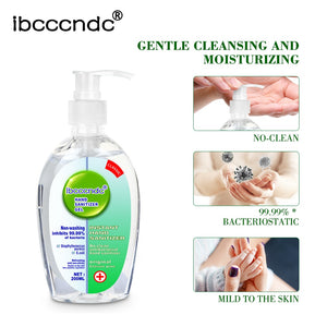 200 ml Hand Sanitizer Antibacterial Moisturizing Disposable No Clean Hand Sanitizer Gel Alcohol Hand Wash Gel Antiseptic Handgel