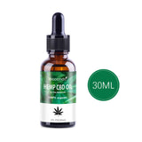 100% Organic Hemp CBD Oil 2000mg Bio-active Hemp Seeds Oil Extract Drop for Pain Relief Reduce Anxiety Better Sleep Essence