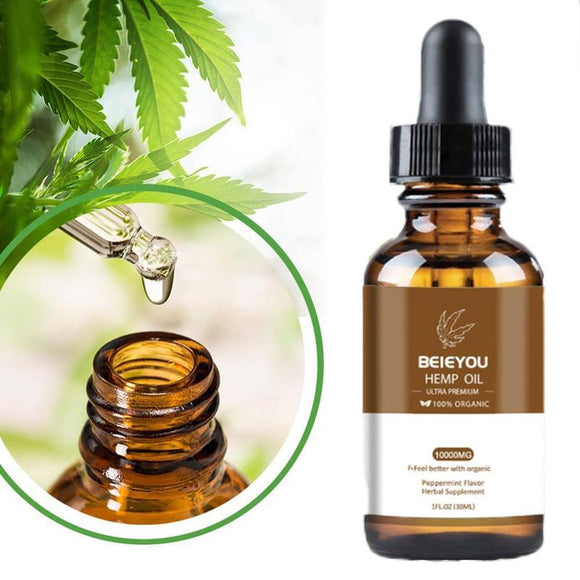 Pure CBD Hemp Oil 10000mg Herbal Drops Organic Essential Oils Herbal Drops Body Relieve Anxiety Stress Help Sleep Massage Oil