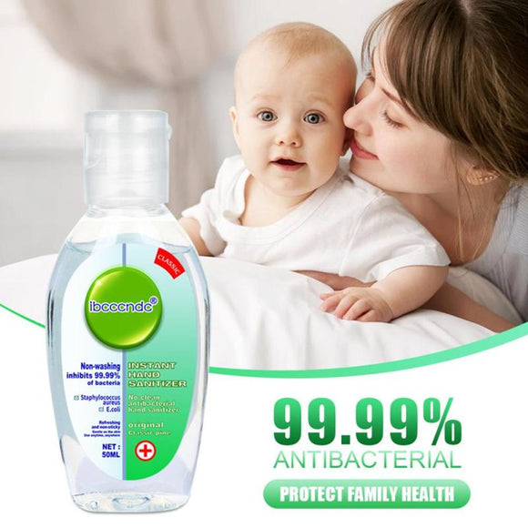 Désinfectant pour les mains antibactérien Portable Gel désinfectant jetable 75% Gel bactériostatique désinfectant pour les mains essuyer les bactéries 50ml