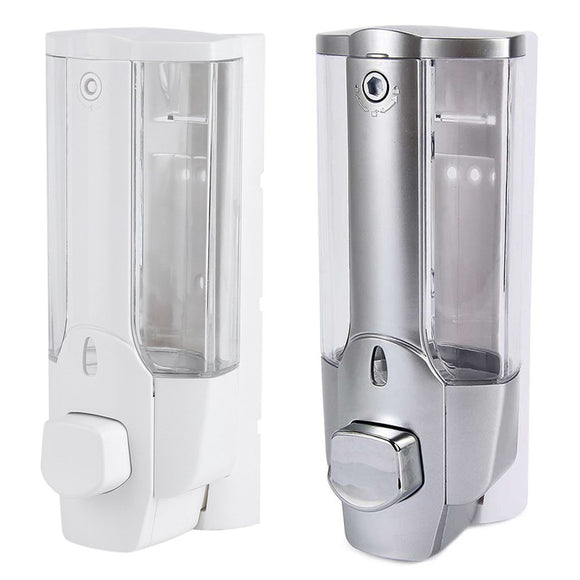 350ml Kitchen Bathroom Wall Mounted Liquid Soap Dispenser Bathroom Hand Sanitizer Dispenser Shower Gel Shampoo Containers