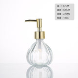 Clear Glass Soap Dispenser with Soap Pump Gold Hand Liquid Soap Saver  Hand Sanitizer Holder  Glass Lotion Dispenser