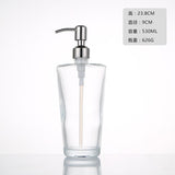 Clear Glass Soap Dispenser with Soap Pump Gold Hand Liquid Soap Saver  Hand Sanitizer Holder  Glass Lotion Dispenser