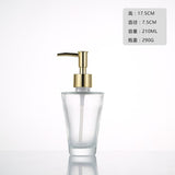 Clear Glass Soap Dispenser with Soap Pump Gold Hand Liquid Soap Saver  Hand Sanitizer Holder  Glass Lotion Dispenser