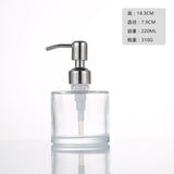 Clear Glass Soap Dispenser with Soap Pump Gold Hand Liquid Soap Saver  Hand Sanitizer Holder  Glass Lotion Dispenser