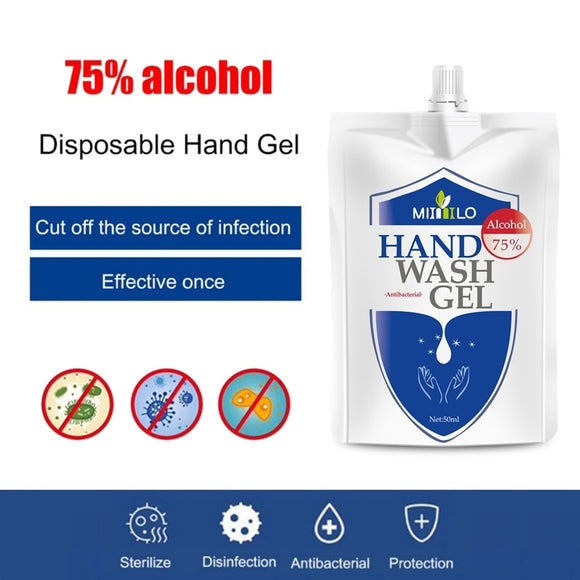 Pro 50ml 75% Alcohol Disposable Hand Sanitizer Disinfecting Hand Wash Gel