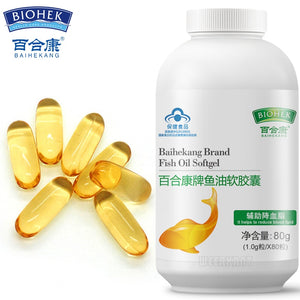 Omega 3 Fish Oil Liquid Capsules 1000mg High Quality DHA EPA Supplements To Lower High Cholesterol