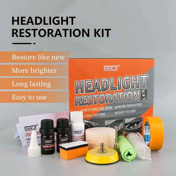 New Set 30ML Polishing Headlight Agent Anti-scratch Brightening Car Headlight Oxidation Repair Lamp Renovation Agent Paint Care