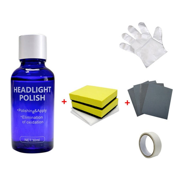 30ML Car Headlight Repair Coating Solution Repair Kit Oxidation Rearview Coating Headlight Polishing Anti-scratch Liquid